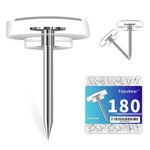 180-PACK Clear Thumb Tacks Heavy Duty Push Pins For Bulletin Board, Office,. Fixed Price $5.47.