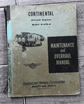 Continental O-470-A Engine Maintenance Overhaul Manual Original Read. Fixed Price $63.74.