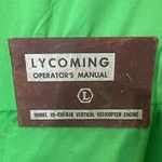 60299-4 Lycoming VO-435-A1B Vertical Helicopter Engine Operators Manual. Fixed Price $99.99.
