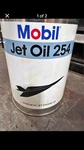 Mobil Jet 254. Synthetic Engine Oil. We Have (130) Cans. Fixed Price $5.00.