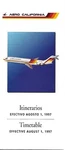 Airline Timetable Aero California 01/08/97 DC-9 Cover Photo. Fixed Price $11.58.