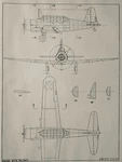 WW2 American Aircraft Vultee BT13A Valiant Scale Design Plan C1943. Fixed Price $19.81.