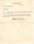 1929 Pratt Institute Letterhead Woodworking Dept Machine Counter Shaft. Fixed Price $12.99.
