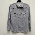 Ryan Michael Gray Plaid Pearl Snap Button Collared Long Sleeve Flap Pocket Top. Fixed Price $47.57.