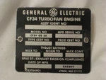 Vintage General Electric CF34 Turbofan Aircraft Engine Metal Emblem Id. Fixed Price $30.80.