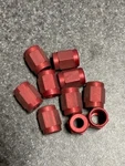 AN818-2D Nut, Tube Coupling Red Anodized Aluminum Racing/aerospace Lot 10 Each. Fixed Price $19.00.
