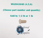 Solid Aerospace Rivets, 1/2 - Lb, Multiple Variations, P/n MS20426AD (4,5,6). Fixed Price $20.00.