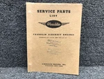 1950 Aircooled Motors Franklin Engine Service Parts List 6A4-150-B3 / 6A4-145-A3. Fixed Price $39.20.