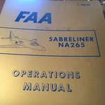 North American Sabreliner NA-265-40 Operations Manual. Fixed Price $127.57.