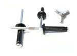 Black 3/16" Small Head Tri-fold Exploding Aluminum Mandrel Pop Rivets 100 Pack. Fixed Price $26.64.