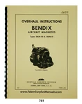 Bendix Aircraft Magneto S6LN-50 S6LN-51 Overhaul Instruction & Parts Manual #781. Fixed Price $25.00.