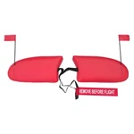 Cessna 150J Cowl Plugs W/ Rbf Streamer (color: Red). Fixed Price $169.95.