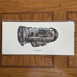 Laminated Poster TF30 P-8 Turbofan Pratt & Whitney Aircraft Jet Engine. Fixed Price $35.00.