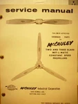 Mccauley 2 And 3 Blade Met-l-matic Constant Speed Propeller Service Manual. Fixed Price $97.25.