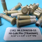 (16) Titanium 5/16 X 1-3/8 Long Hi-lok Aerospace Pin Bolt HL12VAZ10-12. Fixed Price $25.00.