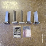 Lot Of 5 General Electric Jet Engine Vanes With 1 Blank Data Plate. Fixed Price $29.99.