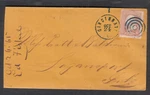 1865 Cover Ed Fislue Cincinnati Oh To Pratt & Baldwin Logansport Indiana. Fixed Price $6.00.