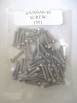 AN500A6-10 Fillister Head Screw 6-32 X 5/8" Drilled Steel Cadmium-lot Of. Fixed Price $6.99.