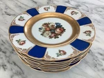 8 Rosenthal Continental Dishes PAT.R3107- Eye-catchingcolor And Florals. Fixed Price $450.00.