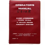 Avco Lycoming Aircraft Engines Operators Manual HO-540 HIO-360 Series. Fixed Price $25.00.