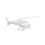Flying Eurocopter AS350 Helicopter Sticker Die Cut Chrome Gold Silver Oil Slick. Fixed Price $45.99.