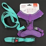 New Voyager Adjustable Aerolite Dog Harness And Bonus Leash & Collar: All Medium. Fixed Price $9.50.