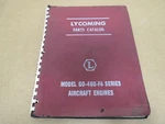 Original 1959 Lycoming GO-480-F6 Aircraft Engine Parts Catalog. Fixed Price $65.00.