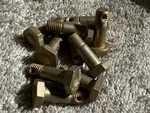 (5) Cad Drilled Shaft Hex Head Bolts NAS1104-7D 1/4-28 3/4" NAS6204-7D. Fixed Price $10.00.
