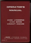 New Surplus Lycoming Model O-340-A1A Engine Operator's Manual-binder P/n 60297-3. Fixed Price $25.00.