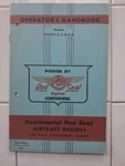 Vintage Continental Aircraft Engines Operator's Handbook Model O-470-GKLMR 5-62. Fixed Price $25.00.
