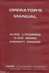 Operators Manual Avco Lycoming O-340 Series Aircraft Engines (1975). Fixed Price $31.46.