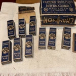 9 Champion Vintage Nos Ihc H-17A Spark Plugs New Box. Fixed Price $100.00.