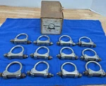 Vintage Exhaust Clamps 1-11/16" Id (qty 12) Pratt Industries Fume Tight. Fixed Price $49.99.