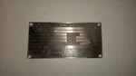 Avco Lycoming Model O-320-E2A Aircraft / Airplane Airboat Engine Data Tag Only. Fixed Price $500.00.