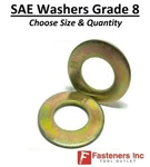 Sae Flat Washers Thru-hardened Grade 8 Yellow Zinc (choose Size & Qty). Fixed Price $230.99.