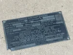WW2 Ranger V-770 Aero Engine Genuine Original Data Plate. Fixed Price $59.97.