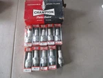 New Nos Champion Spark Plugs (9) RJ8 Same As Ac Delco R43 Chevrolet Small Block. Fixed Price $34.50.