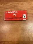 (8) Vtg Nos Chicago Miniature Lamp Bulbs #49, 2 Volts, .06 Amps. ,t -31/4. Fixed Price $15.00.