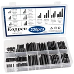 230PCS Sae Roll Assortment Set - Slotted Spring Pins Steel Split Expansion. Fixed Price $14.39.
