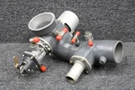 LW-13776 Lycoming TIO-540-R2AD Turbocharger Exhaust Valve Assembly With Nozzle. Fixed Price $420.00.