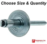 Large Flange Pop Rivets All Steel Dome Head Blind (choose Size & Quantity). Fixed Price $268.17.