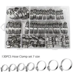 130PCS Adjustable Hose Clamps Worm Gear Stainless Steel Assortment 7 Sizes. Fixed Price $19.99.