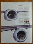 1987-88 Pub Snecma General Electric Engine Airliner CFM56-2 CFM56-3 Ad. Fixed Price $11.62.