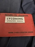 Used Lycoming Operator's Manual Model Aviation Engine March 1946 435. Fixed Price $35.00.