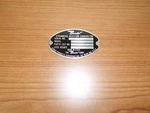 Bendix Stromberg Injection Carburetor Metal Data Plate 00-265-1066. Fixed Price $39.99.
