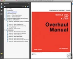 Continental C-125, C145, O-300 Engine Overhaul Parts Service Operation Manuals. Fixed Price $19.95.