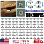 Stainless Steel Fastener Snap Press Stud Cover Cap Button Marine Boat Canvas Kit. Fixed Price $16.99.