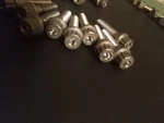 Military Standard Bolt MS9557-14. Drilled Head Double Hex Shear X10. Fixed Price $50.00.