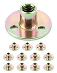 3/8"-16 Iron Plate 12-PIECE Set With Round Base Carbon Steel T-nuts.... Fixed Price $13.80.