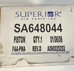 Superior Aircraft Piston SA648044 New Old Stock. Fixed Price $145.00.